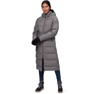 Backcountry XS Oksfjord Down Parka Women's Gray Puffer Coat like new condition
